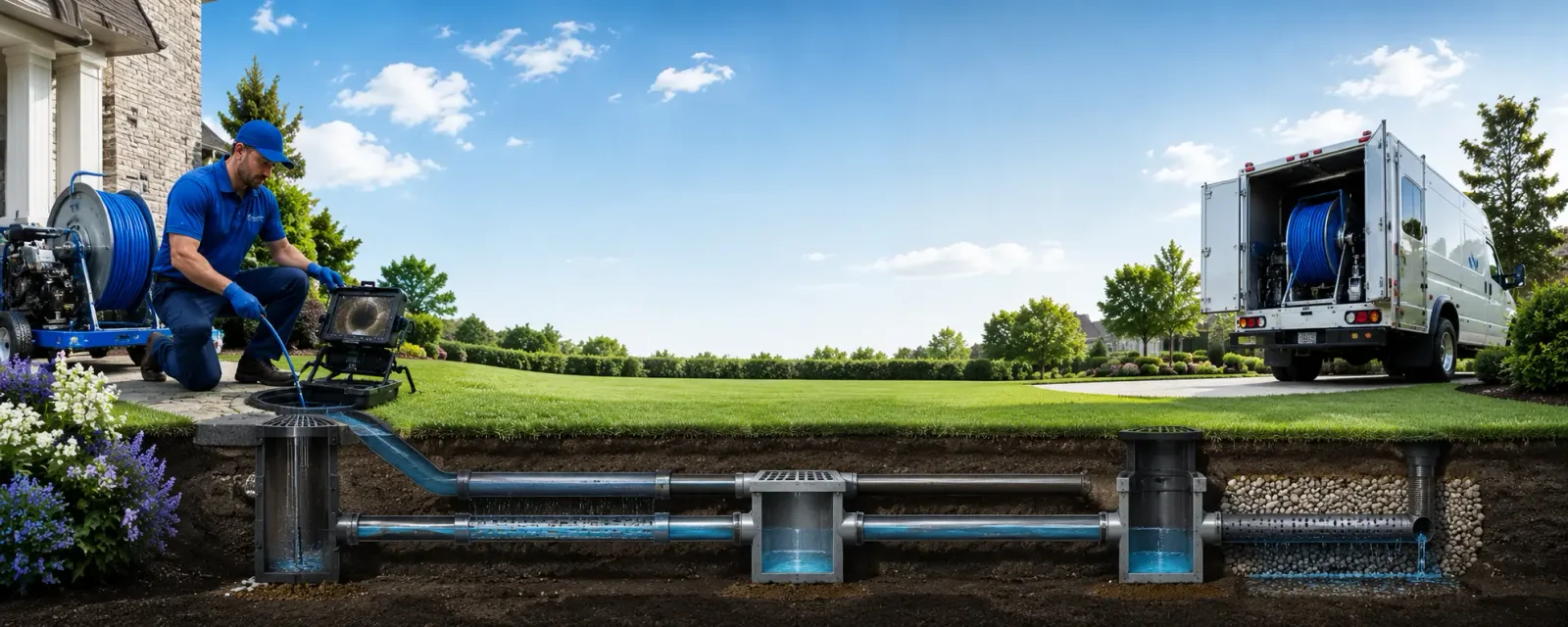 Outdoor drain cleaning information for Palisades Park, NJ